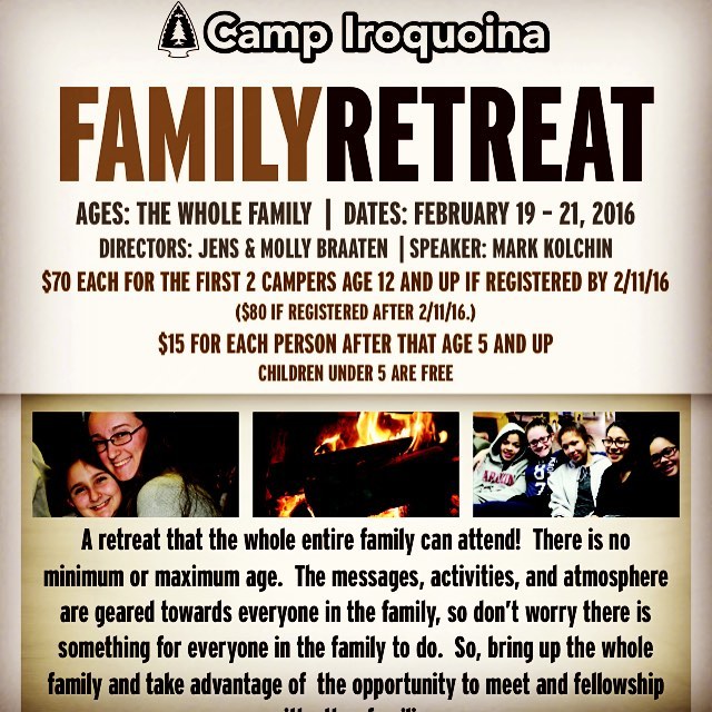 Family Retreat starts tonight! Please join us in praying for those coming up, for an amazing weekend, and for the Word as it goes forth!