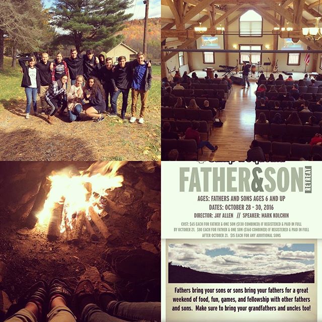 Great time this past weekend with Fall Teen Getaway! A shout to all those who took pics and posted them to social media! A special thanks to all those who came up and made it a great weekend! Father/Son Retreat is NEXT and starts this Friday evening!