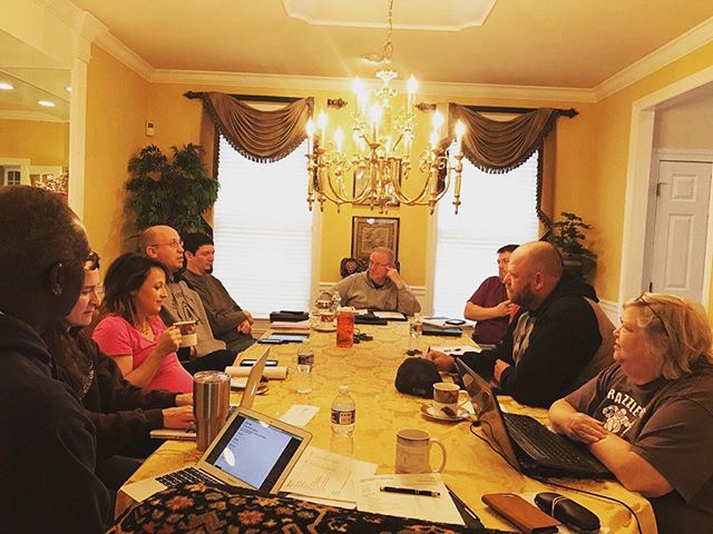 The @campiroquoina Program Committee hard at work planning a fun & God centered summer! Join us!
