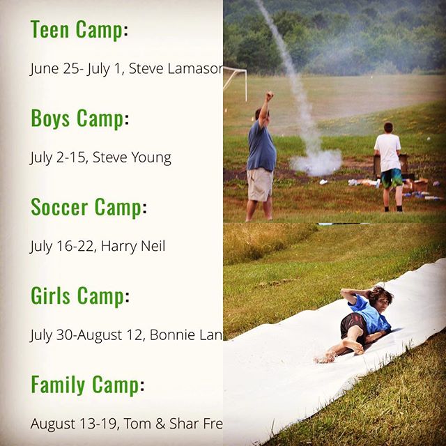 Now that we have celebrated Easter, we are about 2 months until  Summer Camp officially starts! Whether you blast off or slide into summer, we hope that coming to camp is in your plans! Check out the website for more info(link in bio)! Make sure to register by June 1 for a lower rate! Also make sure you invite a friend! Maybe one who has never been to camp before!