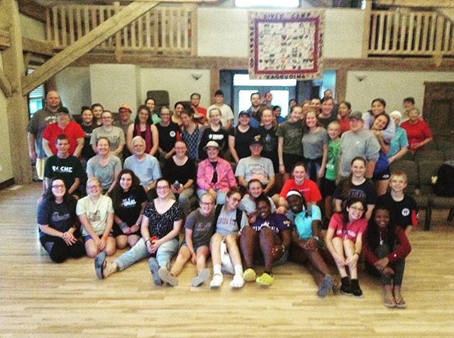 Thankful for this team serving together at Girls Camp. :) #weareallallinthistogether #iroqgc2018 #campfamily