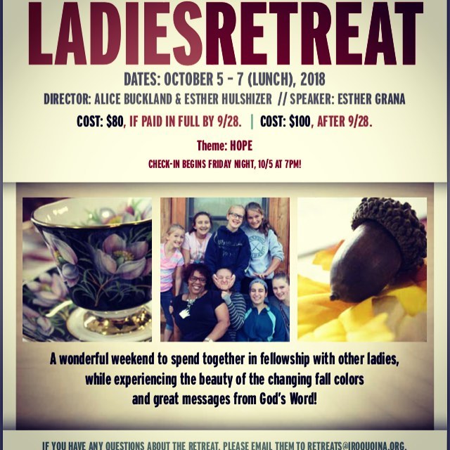 Pre-Teen Retreat is in the books! Ladies Retreat is up next and is THIS WEEKEND! There is still time to register Ladies, so don’t miss out! #linkinbio #campiroquoina #ladiesretreat2018 #fallretreats2018 #retreats