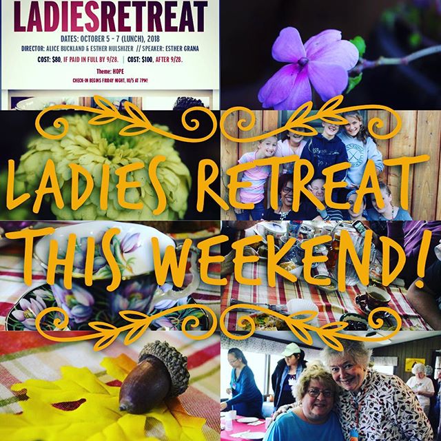 Ladies Retreat starts tonight at 7pm! Please join us in praying for a great weekend for all the ladies who come up and for a wonderful time of faith, fellowship, and fun in the fall! #campiroquoina #ladiesretreat2018 #fallretreat2018 #retreats