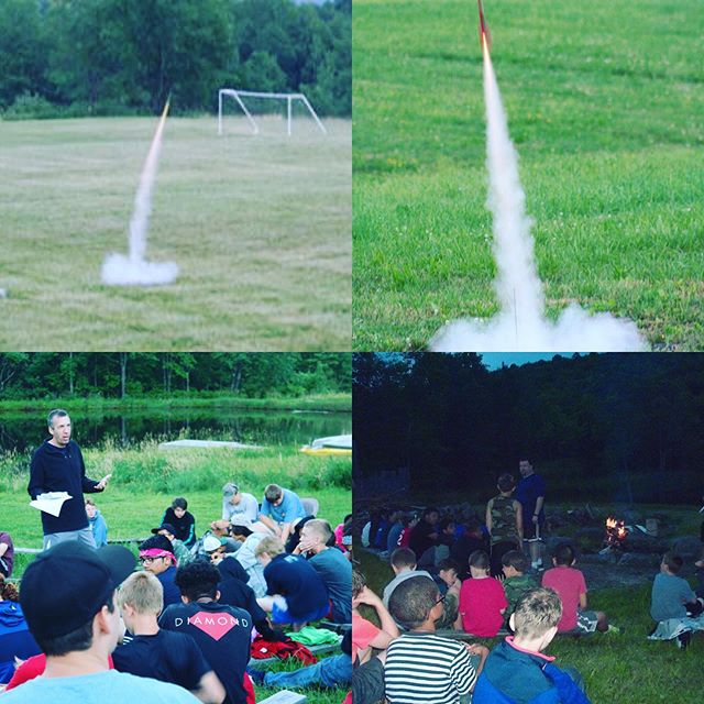 BOYS CAMP HIGHLIGHT 5:ROCKET LAUNCH & CLOSING CAMPFIRE  The final highlight for Boys Camp is how we wrap up the week. On Friday evening the camp gathers to watch the Rocket Launch, which displays all the rockets built by the campers in Rocketry, followed by the Closing Campfire, where there is one last message from Matt, but also a time for the campers to share what they learned/experienced during the week.It’s a great way reflect and wrap up the week, but it’s also a great way to leave everyone with memories that they can take home and a reminder of how God does amazing things during the week. That concludes our Boys Camp Highlights, and we hope to see you there! For more info and registration for Boys Camp see the #linkinthebio for another day or two! #campiroquoina #summercamp2019 #summercamp #iroqboyscamp2019 #highlights #rocketlaunch #campfire